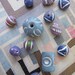 Boho Clay Beads Exotic Ceramic Beads Ethnic Bohemian Carved Beads White Etched Guru Bead Pendants Exotic Unique Summer Colorful Tribal Beads