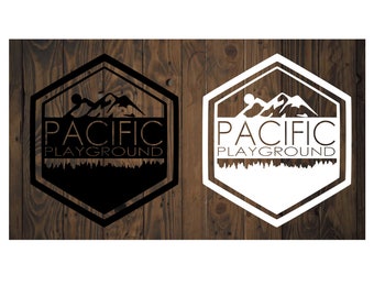 Pacific Playground PNW style decal