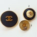 As Parts~ Chanel Vintage CC Gold Stamped Button. 24mm, 17mm, 14mm / Defective or damage Sell As Parts.