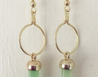 Acrylic Jade Dangle Earring