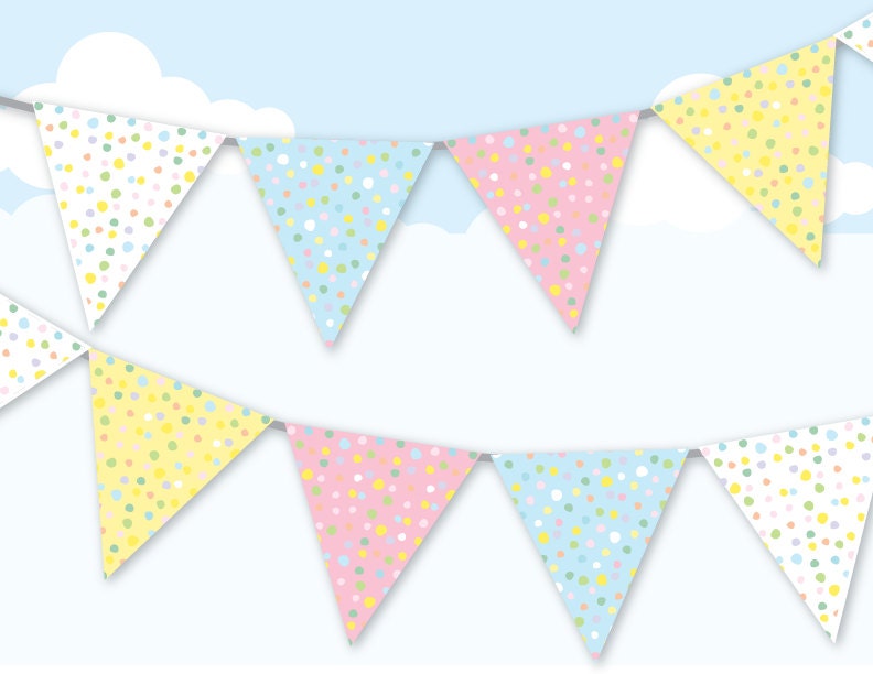 Mini Birthday Cake Bunting Light Blue Mini Birthday Cake Bunting Light Blue