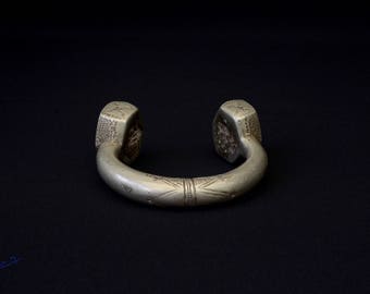 Antique Tuareg silver alloy Anklets. Currency Khalkha from Mali.