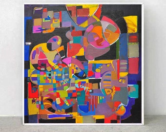 Modern Art Abstract Painting, Original Painting Canvas Art, Abstract Painting Canvas Art, Living Room Art, Large Abstract Painting,