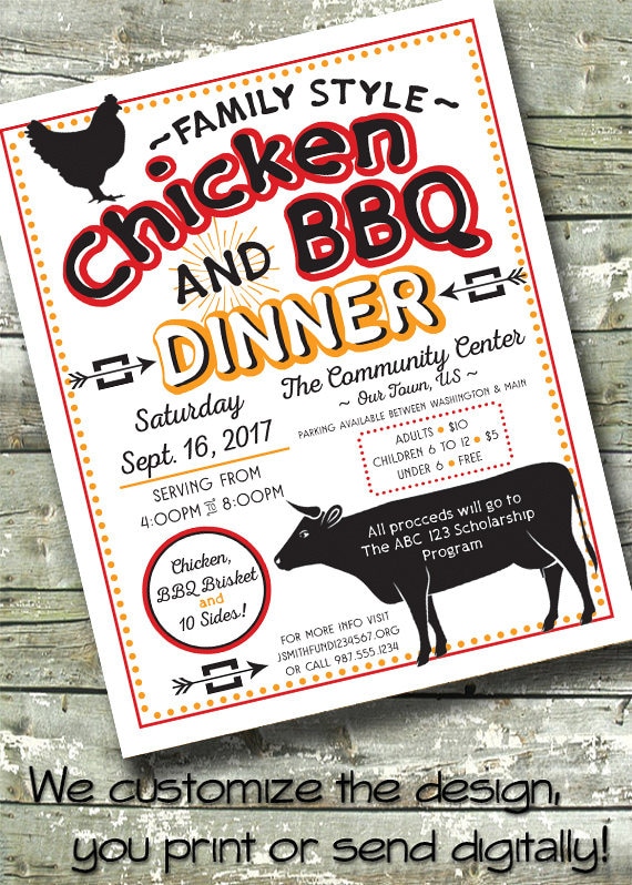 Bbq Fundraiser Flyer Template