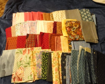 70 count fat quarters, fat quarter lot, fat quarters, mixed colors and brands, 5 lb fat quarters