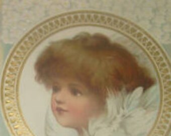 Nice Vintage Easter Postcard (Cross and An Angel)