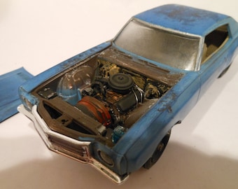Scale Model ,Classicwrecks Car, Ace Ventura ,Monte Carlo,BlueChevy,ModelHobby
