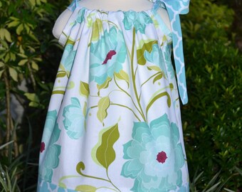 Easter Dress, floral Easter outfit, pillowcase dress, girls Easter outfit, little girls spring dress baby Easter dress toddler dress