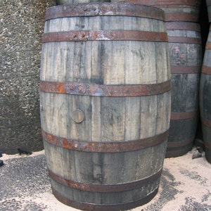 Freshly Emptied Bourbon Barrels