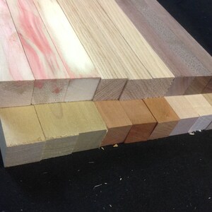 AMERICAN PEN BLANK Variety Pack: Walnut-Maple-Red Flame Boxelder-White Oak-Poplar-Cherry