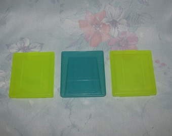 Vintage Nintendo Game Boy les coques en plastique pour jeux - jaune, bleu - tiers/Compatible - lot de 3