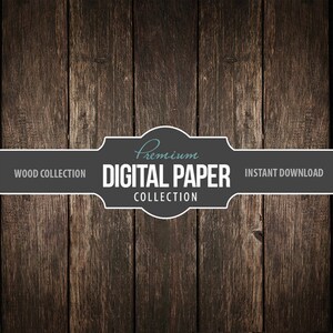 Digital Photography Backdrop Paper - Digital Background Brown Panel Rustic Wood - Wood Background Paper 12x12 - Printable INSTANT DOWNLOAD