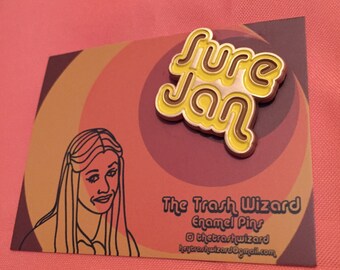 BRADY BUNCH enamel pin Sure, Jan 1970s retro accessory