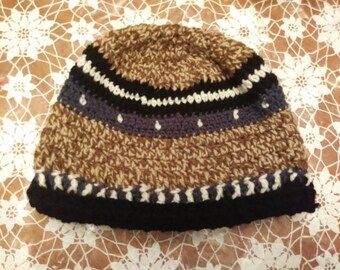 Women's Wnter Hat Hand Crocheted Specialty Hat Unique One Of A Kind Pattern And Design By Yesteryeargal