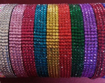 Adjustable Non Slip Sports Bling Rhinestone Headband Headbands Choose From 12 Colors Great Stocking Stuffer