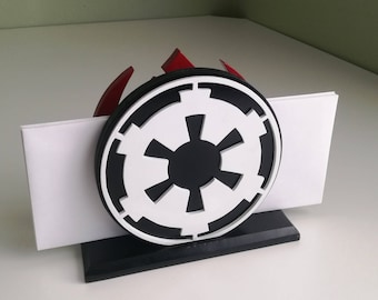 Star Wars Wood Cutout Rebel/Imperial Sign Letter or Napkin Holder