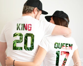 King and Queen shirts couple t shirt couple tees King Queen couple tshirts funny matching couple shirts wedding gift anniversary gift