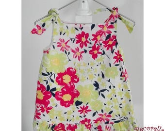 Baby girl summer dress in flower print