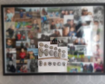 Custom pebble art picture