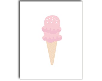 Double Scoop SWEETS Printable - Pink