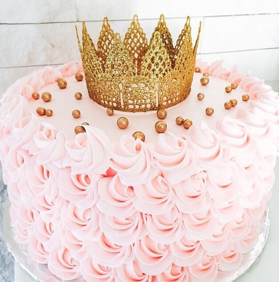 Mini Lace Gold Crown Crown cake topper Princess crown
