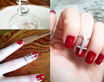 925 sterling silver nail ring
