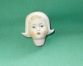 bisque doll head, antique/socket head/1910s/W. Goebel/Germany