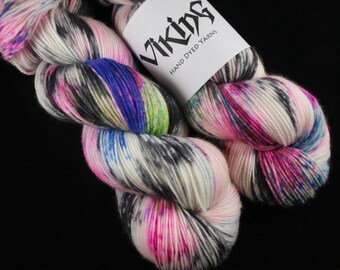 SALE!! Ready to ship - Hand Dyed Yarn - Hand Dyed Sock Yarn - Superwash Merino Wool, Cashmere & Nylon, hand dyed in 'Drop Out'