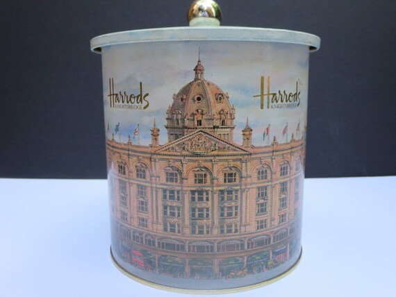 HARRODS Tin box Metal box Vintage Harrods Harrods of