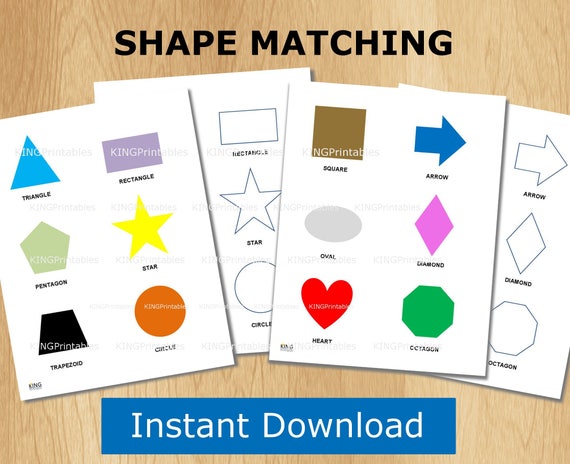 Shape Puzzle Toddler Learning Printable File Folder Games