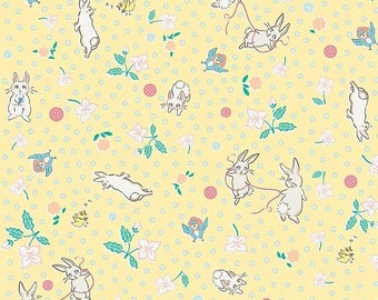 20% OFF Penny Rose Fabrics Bunnies and Blossoms Main Yellow
