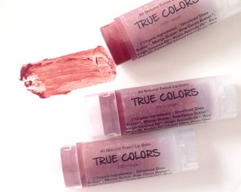 Hibiscus Red - Vegan Tinted Lip Balm. All Natural Lip Tint