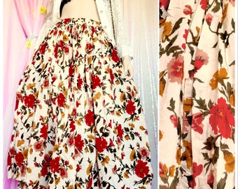 FALL LOVER 90s Grunge Maxi Skirt - Floral Grunge skirt 90s skirt 90s Grunge 90s Clothing Witchy 90s Goth