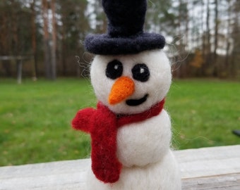 Needle Felted Murray Snowman