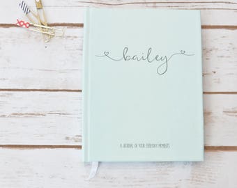 Journal | Guest Book, Personalized, Baby Gift, Baby Shower, Pregnancy Journal, Baby Journal