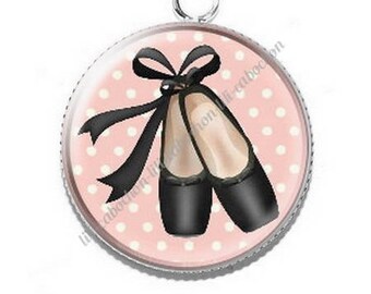 Pendant cabochon resin 10 ballerina dancer