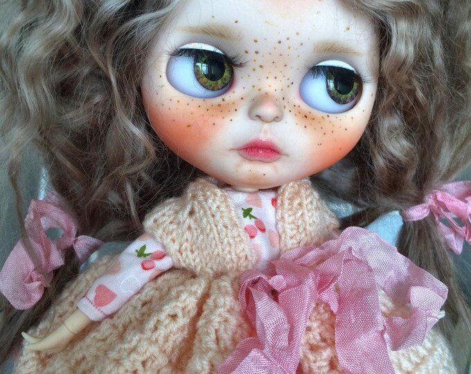 Gerda OOAK Blythe doll RBL Renew Takara Blythe, Original Custom blythe, Reroot hair, Blythe TBL, Interior doll, Blythe handmade