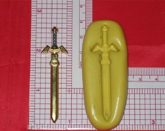 Sword Silicone Push Mold Crayon Ice Soap Candy Chocolate Baking Supplies Jenuine Crafts