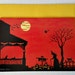 Halloween frame-able greeting card "Heading Home"