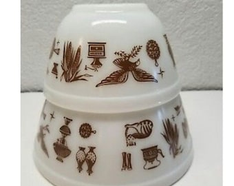 2 Pyrex early American bowls