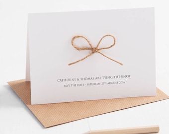 Tying The Knot Save the Date Card