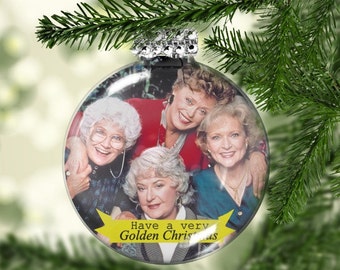 Golden Girls Ornament - Golden Girls Gifts - Have a Golden Christmas - Fan Gift - Golden Girls Fan - Sweet Tea and Grace - Shady Pines