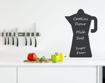 Reusable Chalkboard Moka Wall Decal