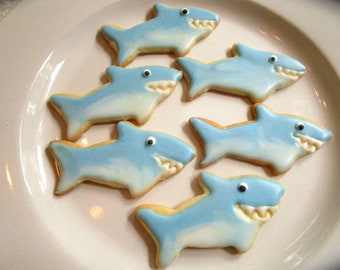 Eat You Up Shark cookies 2 dozen mini