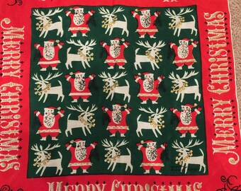 Merry Christmas Scarf, Tammis Keefe, Silk