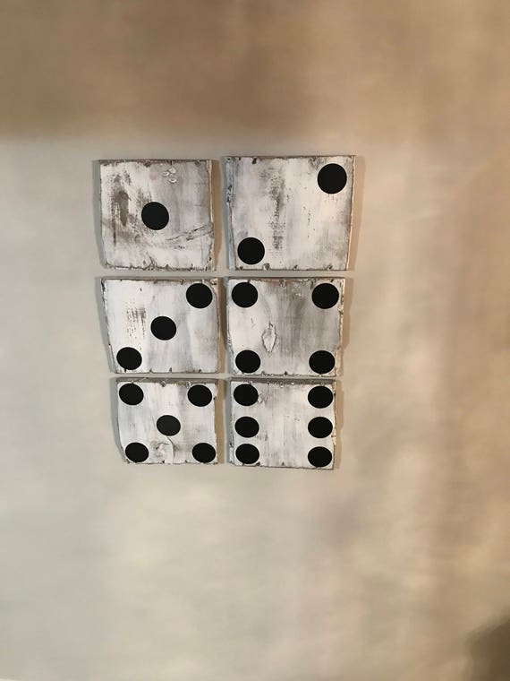 Dice Decor Rustic dice Rustic dice decor Rustic wood dice