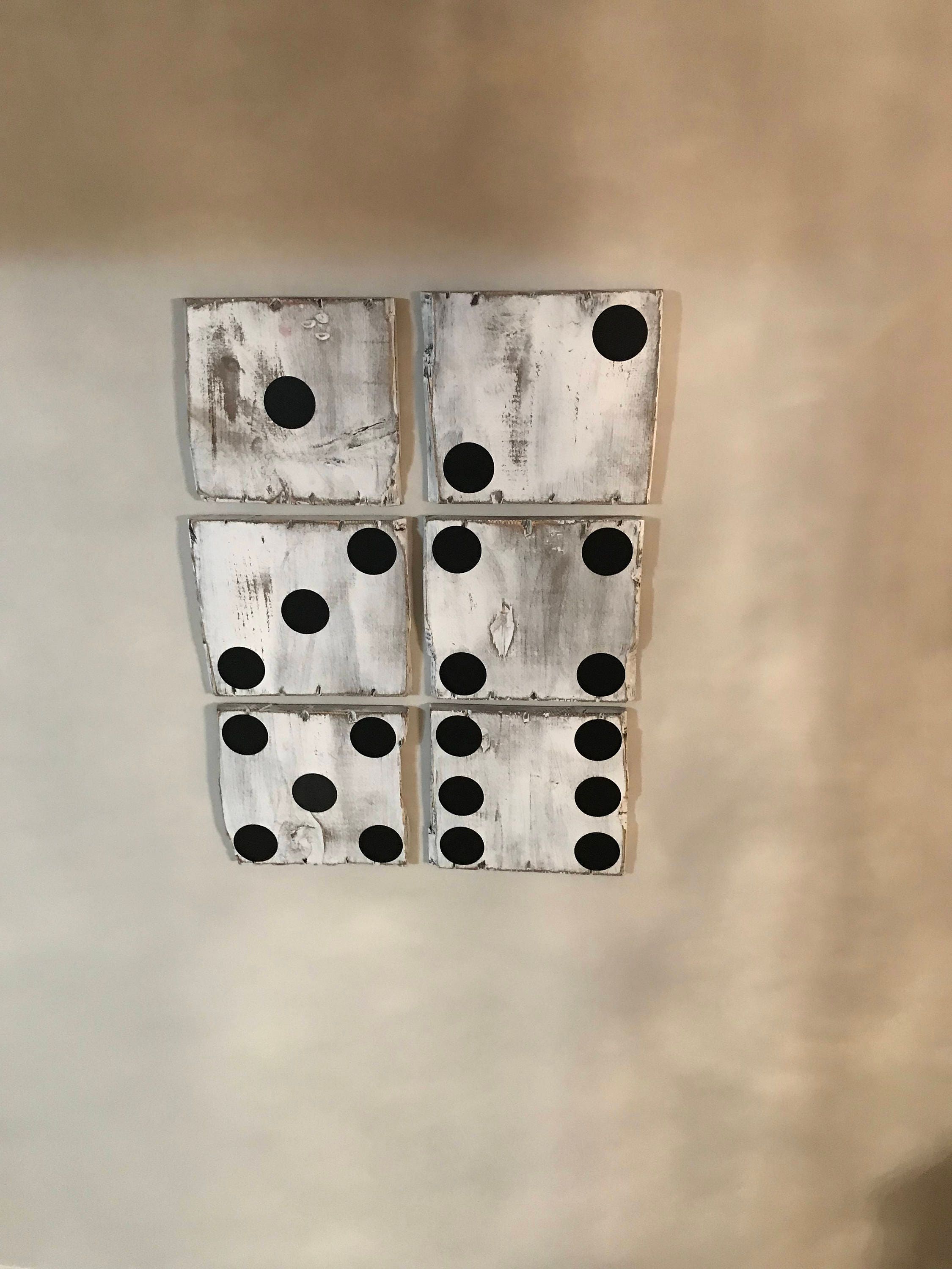 Dice Decor Rustic dice Rustic dice decor Rustic wood dice