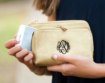Metallic Gold Wristlet