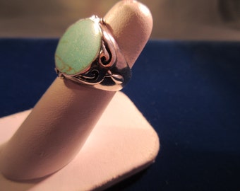 Native American Sterling Silver Turquoise Ring