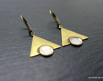 Earrings triangle earrings